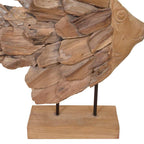 Scultura di Pesce in Teak 40x12x57 cm