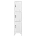 Armadietto a Chiave a 3 Scomparti 38x45x180 cm