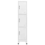 Armadietto a Chiave a 3 Scomparti 38x45x180 cm