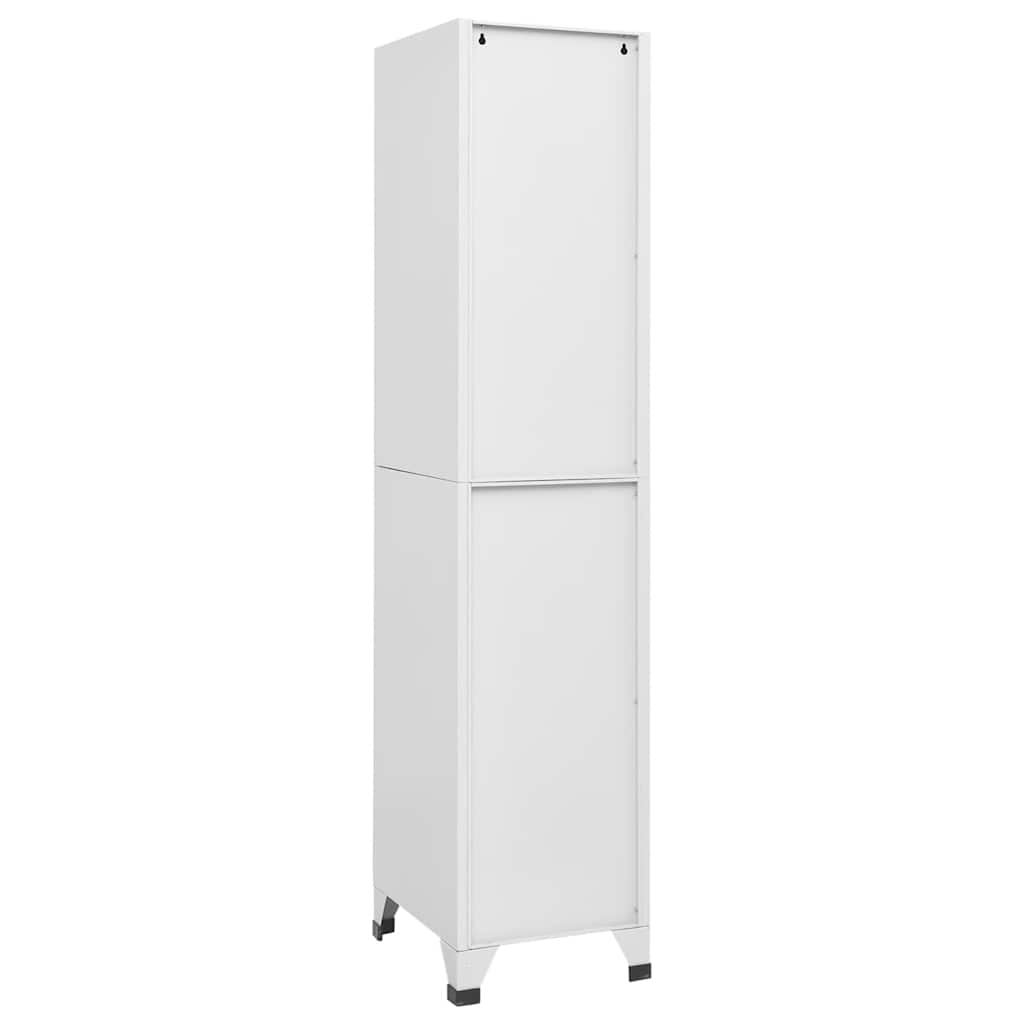 Armadietto a Chiave a 4 Scomparti 38x45x180 cm