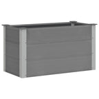 Letto Rialzato da Giardino in WPC 100x50x54 cm Grigio