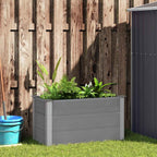 Letto Rialzato da Giardino in WPC 100x50x54 cm Grigio
