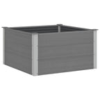 Letto Rialzato da Giardino in WPC 100x100x54 cm Grigio