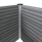 Letto Rialzato da Giardino in WPC 100x100x54 cm Grigio