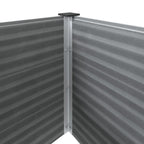 Letto Rialzato da Giardino in WPC 150x50x54 cm Grigio