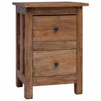 Comodino in Legno Massello di Mogano 40x30x51 cm
