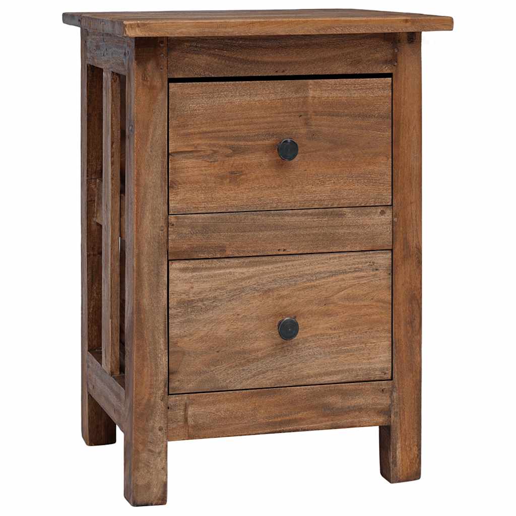 Comodino in Legno Massello di Mogano 40x30x51 cm