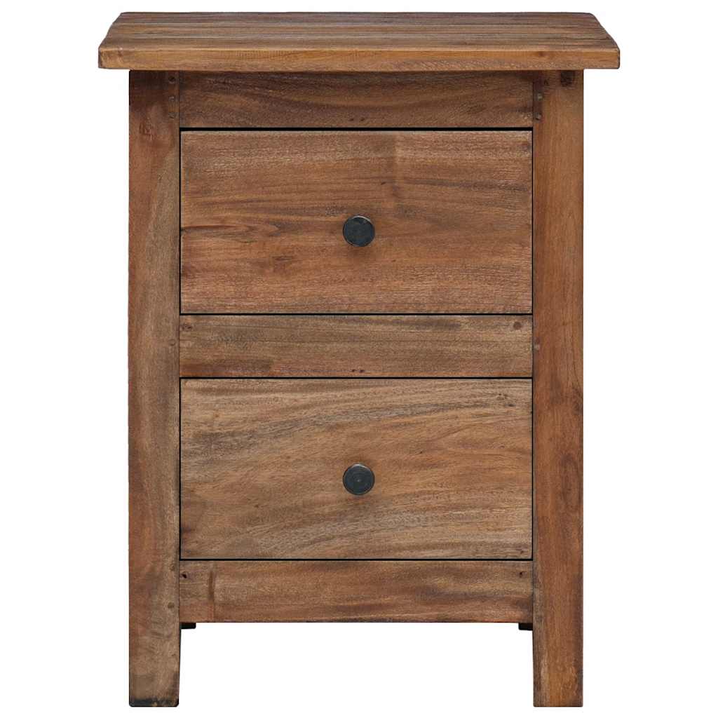 Comodino in Legno Massello di Mogano 40x30x51 cm