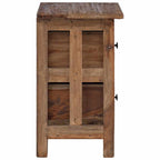 Comodino in Legno Massello di Mogano 40x30x51 cm
