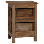 Comodino in Legno Massello di Mogano 40x30x51 cm