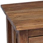 Comodino in Legno Massello di Mogano 40x30x51 cm
