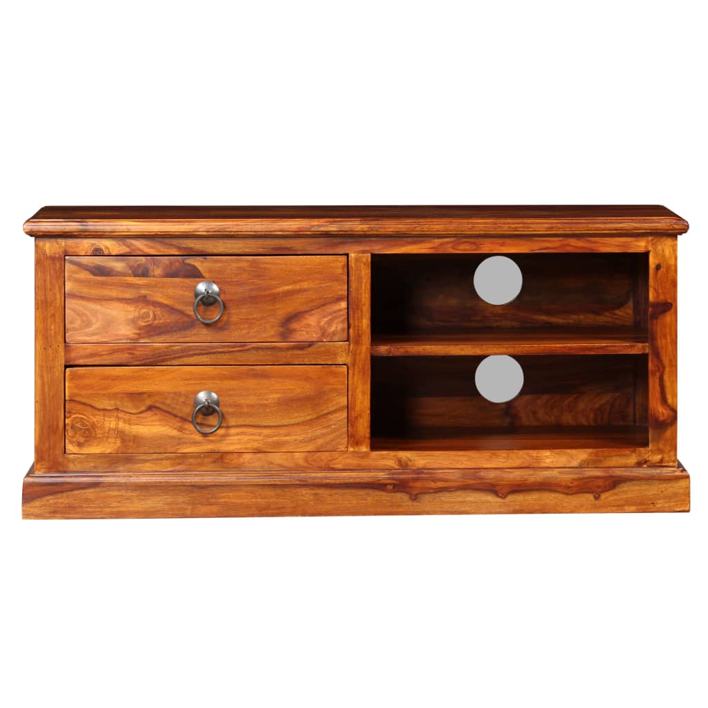 Mobile Porta TV in Legno Massello di Acacia 90x30x40 cm