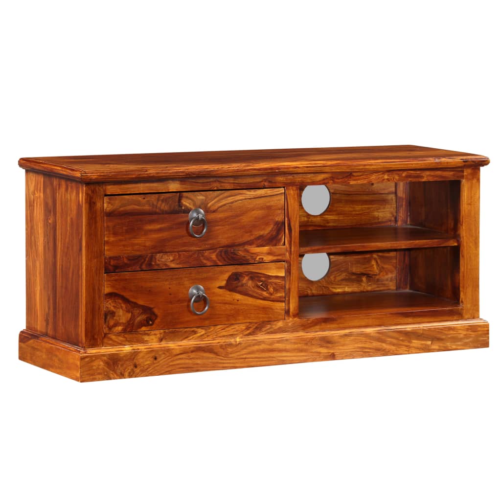 Mobile Porta TV in Legno Massello di Acacia 90x30x40 cm