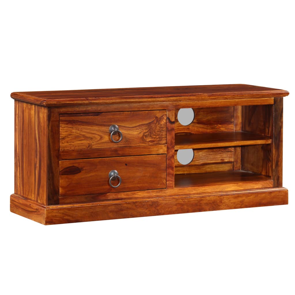 Mobile Porta TV in Legno Massello di Acacia 90x30x40 cm