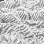 Copriletto in Cotone a Spina di Pesce 125x150 cm Grigio