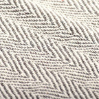 Copriletto in Cotone a Spina di Pesce 160x210 cm Grigio