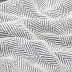 Copriletto in Cotone a Spina di Pesce 220x250 cm Grigio