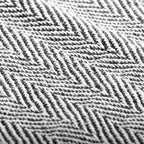 Copriletto in Cotone a Spina di Pesce 160x210 cm Blu Marino