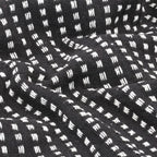 Copriletto in Cotone a Quadri 125x150 cm Nero