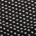Copriletto in Cotone a Quadri 125x150 cm Nero