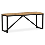 Panca in Legno Massello di Mango 110x35x45 cm