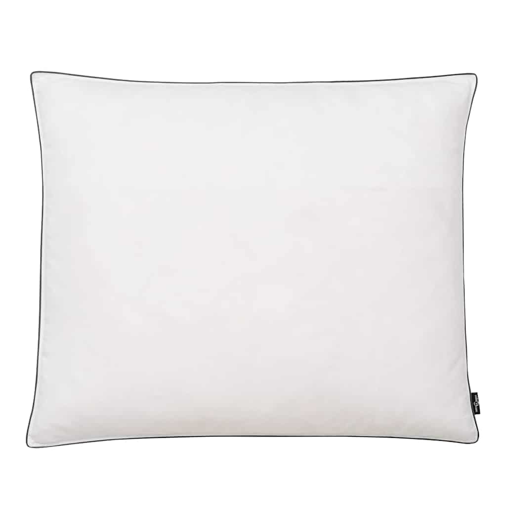 Set 2 Cuscini Piuma 70x60 cm Bianchi Microfibra