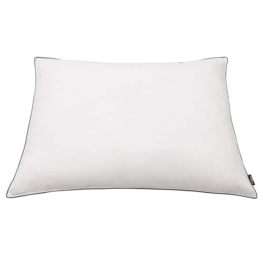 Set 2 Cuscini Piuma 70x60 cm Bianchi Microfibra