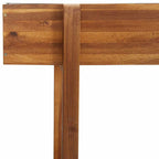 Letto Rialzato da Giardino in Legno Massello di Acacia e Zinco