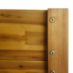 Letto Rialzato da Giardino in Legno Massello di Acacia