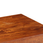 Libreria in Legno Acacia con Finitura Ambra 60x30x160 cm