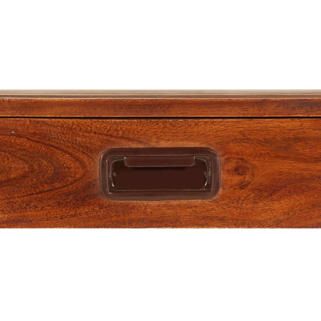 Libreria in Legno Acacia con Finitura Ambra 60x30x160 cm