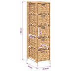 Armadietto Portaoggetti 5 Cesti 25,5x37x100 cm Giacinto d'Acqua