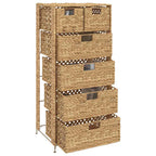 Armadietto Portaoggetti 6 Cesti 47x37x100 cm Giacinto d'Acqua
