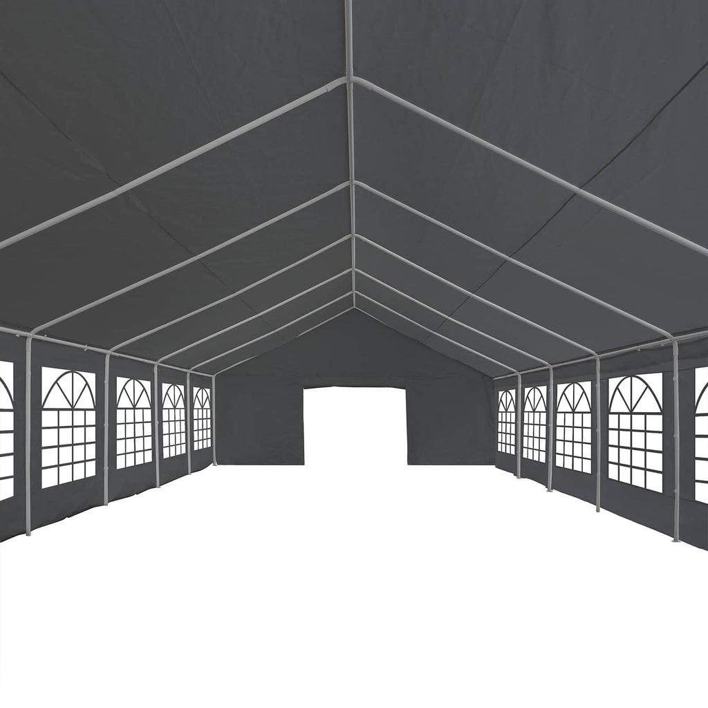 Tessuto per tenda senza struttura Grigio 12 x 6 m PE