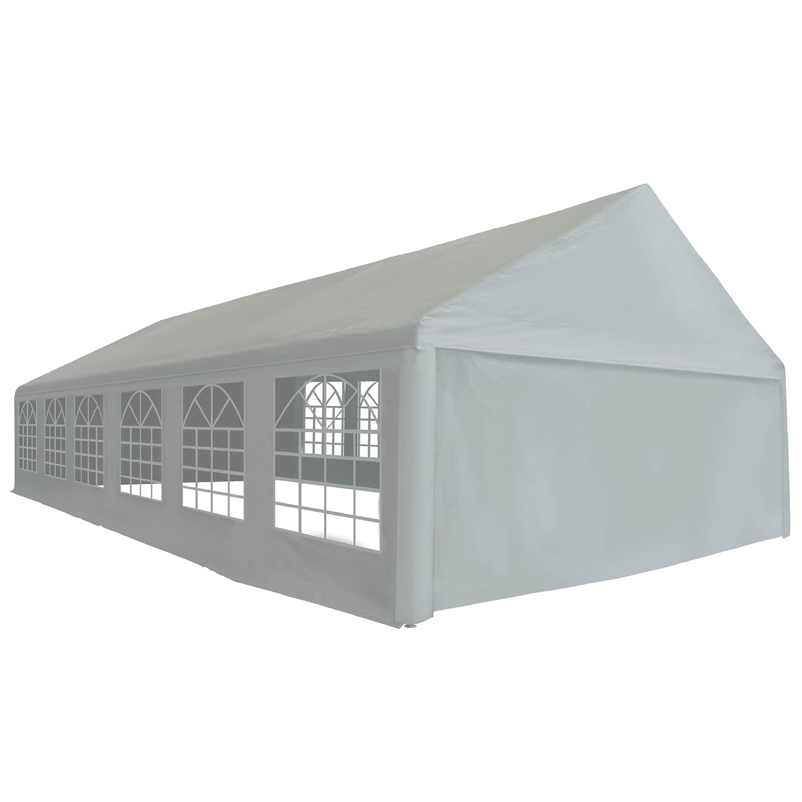 Tessuto per tenda senza struttura Grigio 12 x 6 m PE