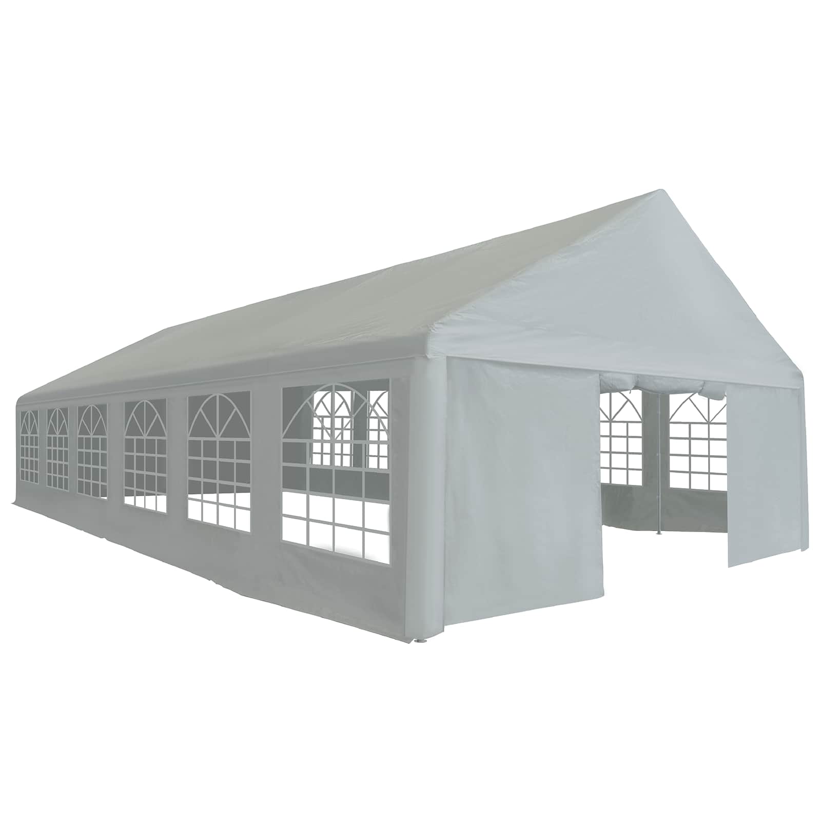 Tessuto per tenda senza struttura Grigio 12 x 6 m PE