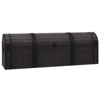 Baule in Legno Massello Stile Vintage 120x30x40 cm