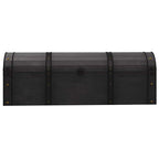 Baule in Legno Massello Stile Vintage 120x30x40 cm