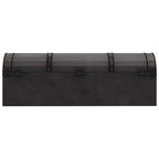 Baule in Legno Massello Stile Vintage 120x30x40 cm
