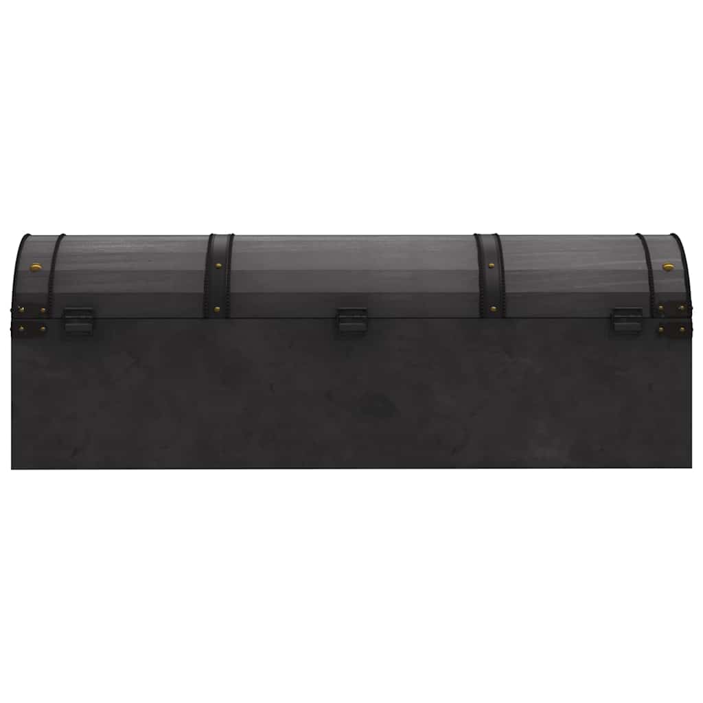 Baule in Legno Massello Stile Vintage 120x30x40 cm