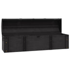 Baule in Legno Massello Stile Vintage 120x30x40 cm