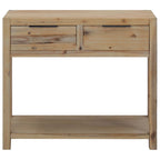Tavolo Consolle 82x33x73 cm in Legno Massello di Acacia
