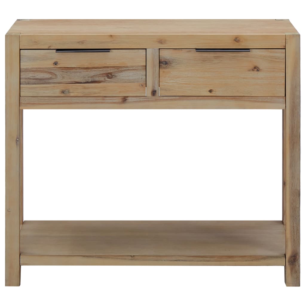 Tavolo Consolle 82x33x73 cm in Legno Massello di Acacia
