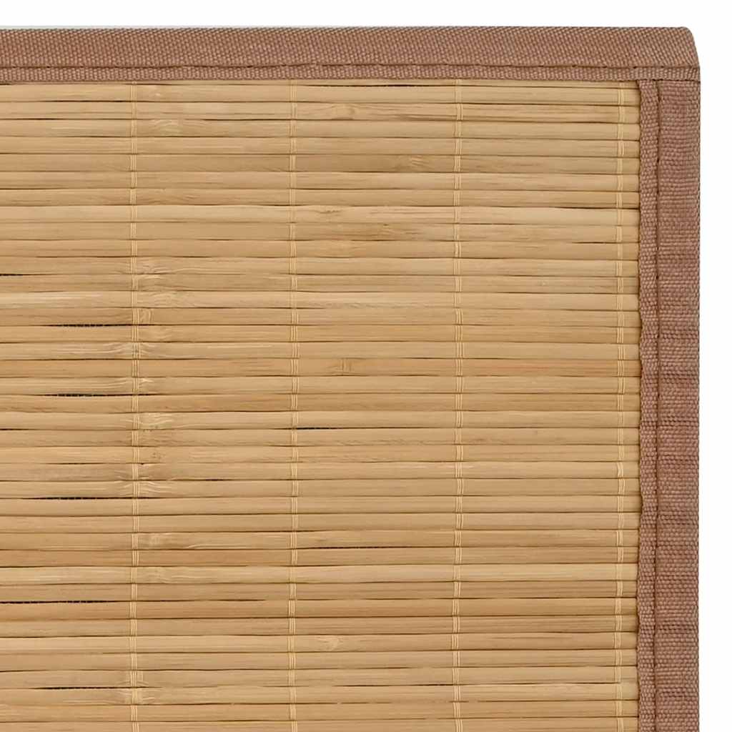 Tappeto in Bambù 100x160 cm Marrone