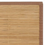 Tappeto in Bambù 100x160 cm Marrone