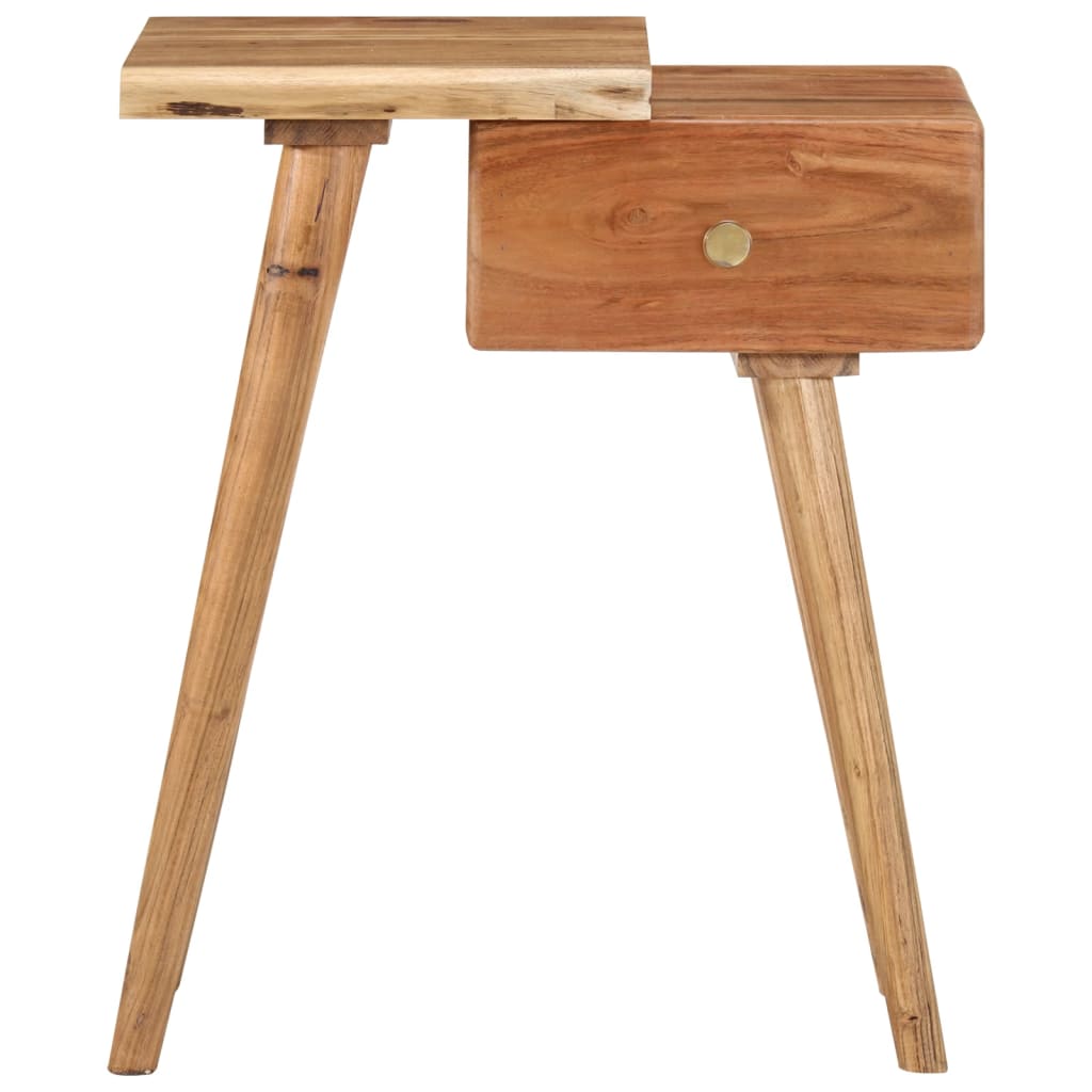 Comodino in Legno Massello d'Acacia 45x32x55cm