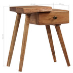 Comodino in Legno Massello d'Acacia 45x32x55cm