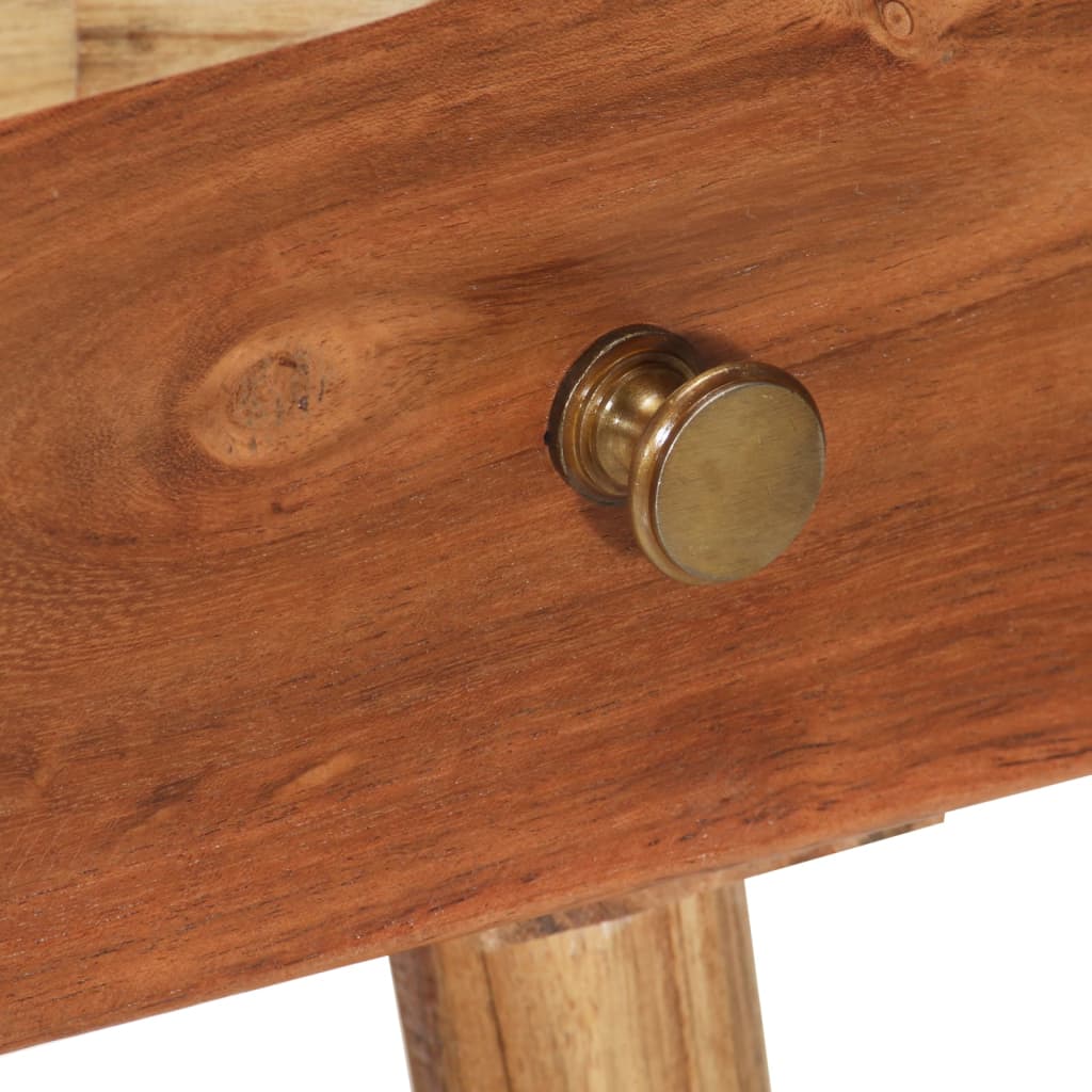 Comodino in Legno Massello d'Acacia 45x32x55cm