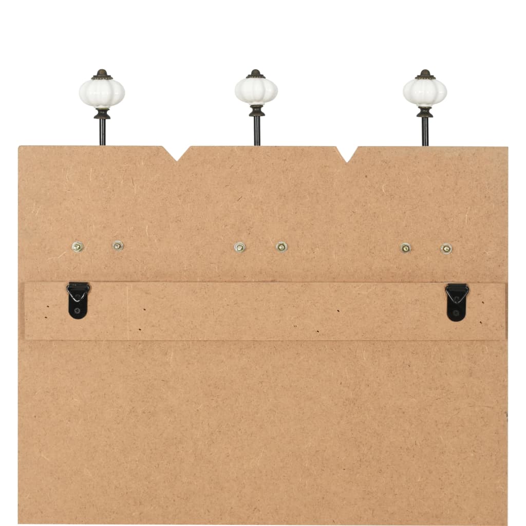 Appendiabiti da Parete con 6 Ganci THANK YOU 120x40 cm