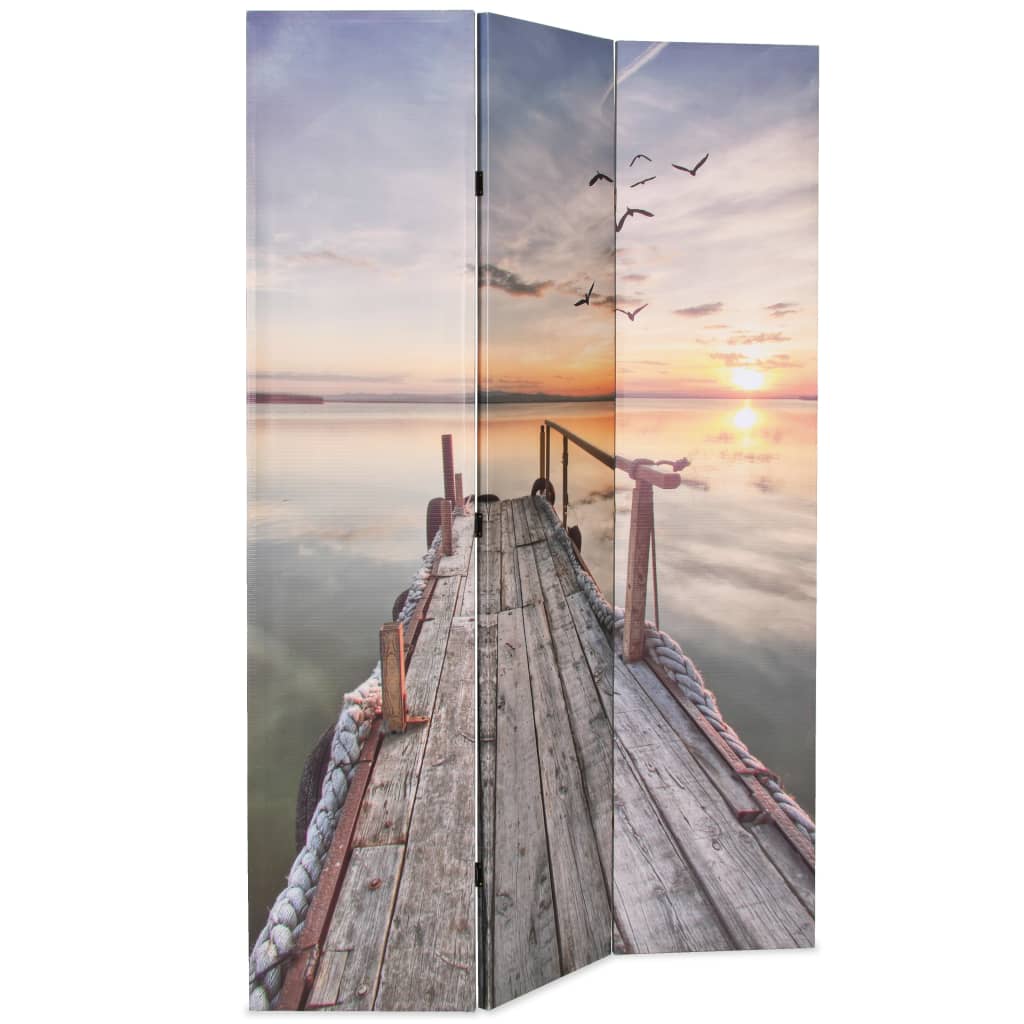 Paravento Pieghevole 120x170 cm Stampa Lago